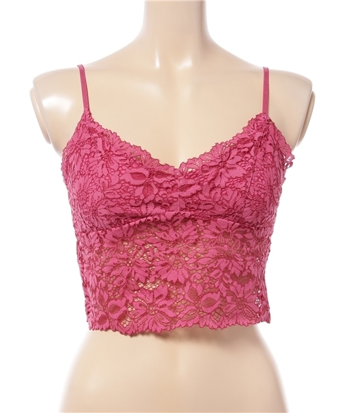 WEGO（ウィゴー）の「WEGO/カップインレースビスチェ（キャミソール・レディース・パープル/ブラック/オフホワイト/ピンク/マスタード/ピンク系その他/ターコイズブルー・FREE）」の7枚目の写真