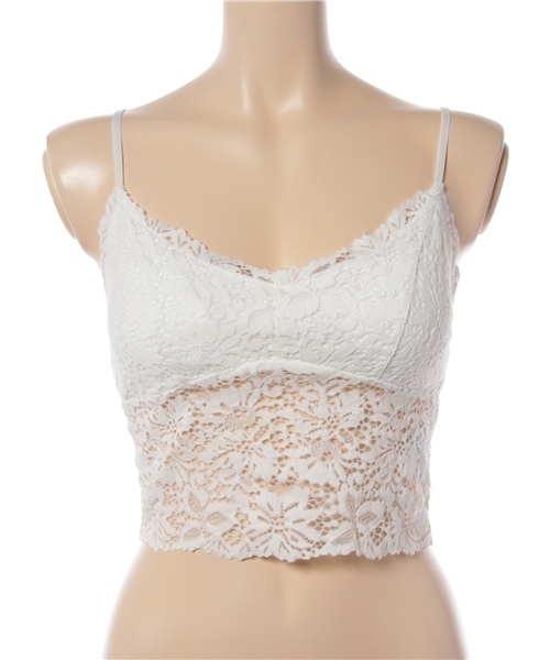 WEGO（ウィゴー）の「WEGO/カップインレースビスチェ（キャミソール・レディース・パープル/ブラック/オフホワイト/ピンク/マスタード/ピンク系その他/ターコイズブルー・FREE）」の11枚目の写真