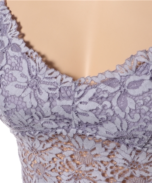 WEGO（ウィゴー）の「WEGO/カップインレースビスチェ（キャミソール・レディース・パープル/ブラック/オフホワイト/ピンク/マスタード/ピンク系その他/ターコイズブルー・FREE）」の19枚目の写真