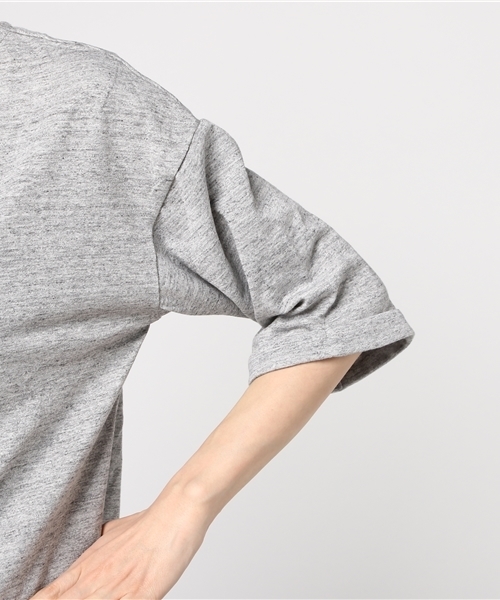 Honeys（ハニーズ）の「ワイドスリーブＴシャツ（Tシャツ/カットソー・レディース・ネイビー/ホワイト×ネイビー/ブラック/ホワイト系その他/オフホワイト/ホワイト系その他2/杢グレー/ホワイト×グレー・M/LL/L）」の13枚目の写真