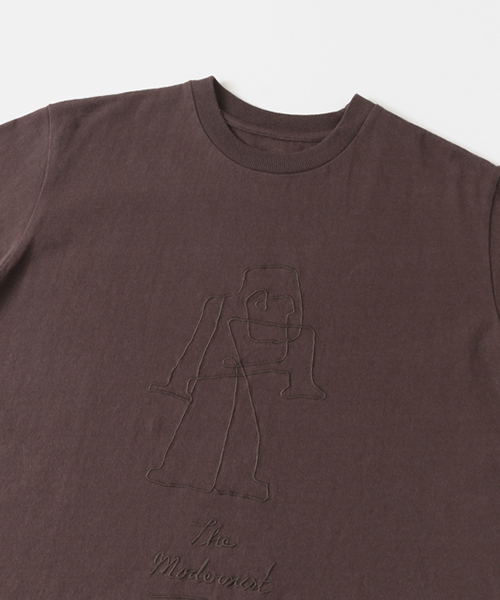 WORK NOT WORK URBAN RESEARCH（ワークノットワークアーバンリサーチ）の「WORK NOT WORK　MONKEY-3 刺繍Tシャツ（Tシャツ/カットソー・メンズ・ブラウン・LARGE/SMALL/MEDIUM）」の12枚目の写真