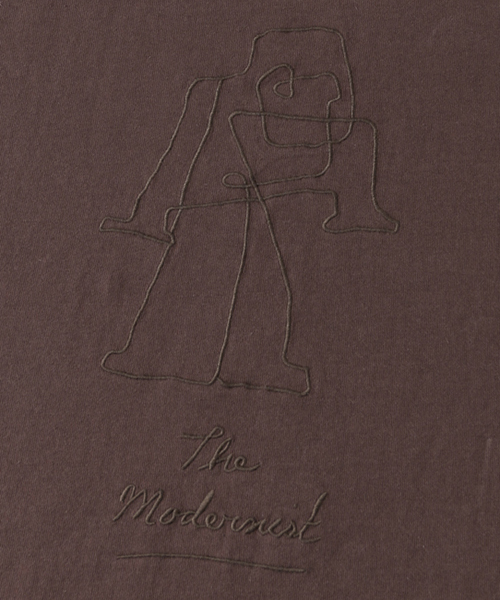 WORK NOT WORK URBAN RESEARCH（ワークノットワークアーバンリサーチ）の「WORK NOT WORK　MONKEY-3 刺繍Tシャツ（Tシャツ/カットソー・メンズ・ブラウン・LARGE/SMALL/MEDIUM）」の15枚目の写真