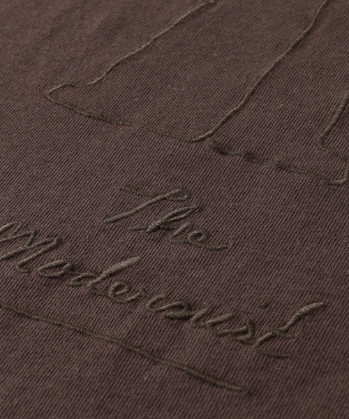 WORK NOT WORK URBAN RESEARCH（ワークノットワークアーバンリサーチ）の「WORK NOT WORK　MONKEY-3 刺繍Tシャツ（Tシャツ/カットソー・メンズ・ブラウン・LARGE/SMALL/MEDIUM）」の16枚目の写真