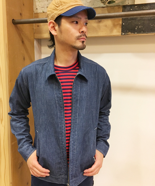 GREEN BOWL（グリーンボウル）の「GREEN BOWL Covert Full Zip Jacket/グリーンボウルコバルトフルジップジャケット（ブルゾン・メンズ・ネイビー・36/40/38）」の15枚目の写真