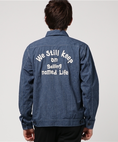 GREEN BOWL（グリーンボウル）の「GREEN BOWL Covert Full Zip Jacket/グリーンボウルコバルトフルジップジャケット（ブルゾン・メンズ・ネイビー・36/40/38）」の5枚目の写真