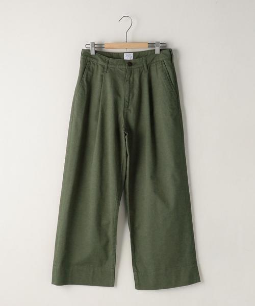coen（コーエン）の「【5/18「ヒルナンデス！」放映】チノタックワイドパンツ（チノパンツ・レディース・ナチュラル/ベージュ/オリーブ・LARGE/SMALL/MEDIUM）」の16枚目の写真