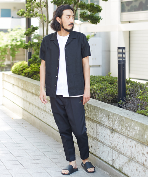 AMERICAN RAG CIE（アメリカンラグシー）の「アメリカンラグシーオリジナル リネン パナマシャツ（シャツ/ブラウス・メンズ・ホワイト/ライム/ブラック・1/2）」の11枚目の写真