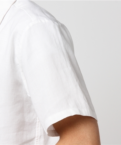 AMERICAN RAG CIE（アメリカンラグシー）の「アメリカンラグシーオリジナル リネン パナマシャツ（シャツ/ブラウス・メンズ・ホワイト/ライム/ブラック・1/2）」の5枚目の写真