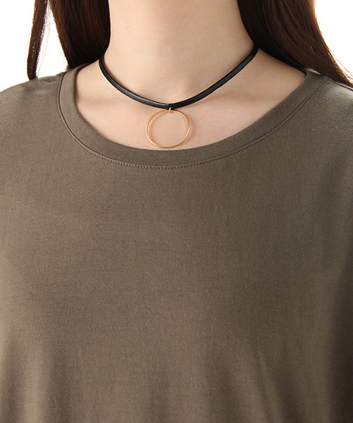 Honeys（ハニーズ）の「Ｔシャツワンピース（ワンピース・レディース・ブラック/カーキ/オレンジ/オフホワイト/杢グレー・L/M）」の16枚目の写真