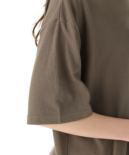 Honeys（ハニーズ）の「Ｔシャツワンピース（ワンピース・レディース・ブラック/カーキ/オレンジ/オフホワイト/杢グレー・L/M）」の17枚目の写真