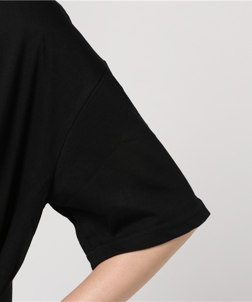 Honeys（ハニーズ）の「Ｔシャツワンピース（ワンピース・レディース・ブラック/カーキ/オレンジ/オフホワイト/杢グレー・L/M）」の10枚目の写真