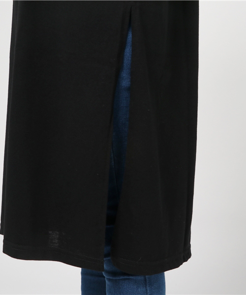 Honeys（ハニーズ）の「Ｔシャツワンピース（ワンピース・レディース・ブラック/カーキ/オレンジ/オフホワイト/杢グレー・L/M）」の11枚目の写真