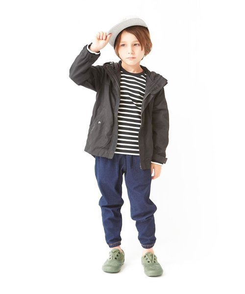 apres les cours（アプレレクール）の「トドラー異素材切替シューズ（スニーカー・キッズ・ブラウン/キナリ/カーキ/ブラック・18/16/19/17）」の15枚目の写真