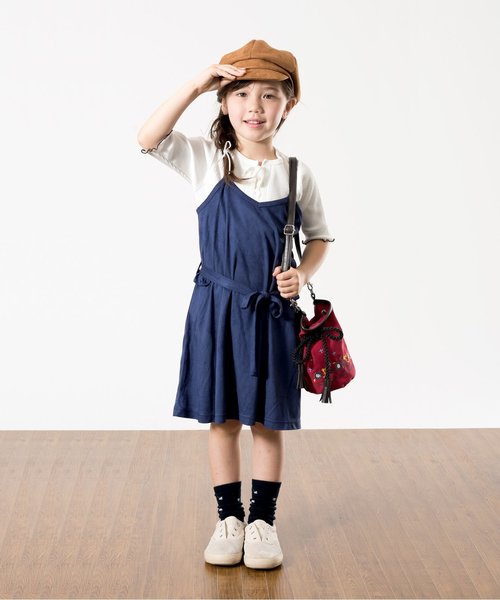 apres les cours（アプレレクール）の「トドラー異素材切替シューズ（スニーカー・キッズ・ブラウン/キナリ/カーキ/ブラック・18/16/19/17）」の14枚目の写真