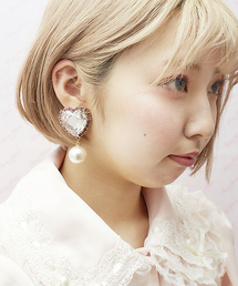 RoseMarie seoir | ハートビジューイヤリング(イヤリング)