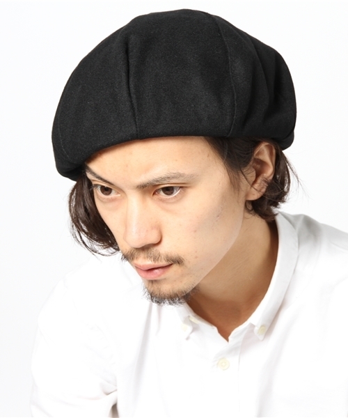 WEGO（ウィゴー）の「ビッグベレー（ハンチング/ベレー帽・メンズ・ブラック/ネイビー/キャメル・FREE）」の9枚目の写真