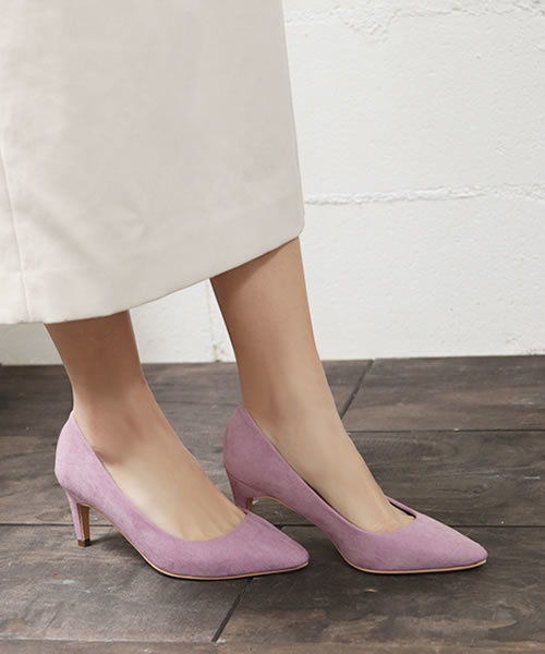 SESTO（セスト）の「ストレートシルエットの7cmヒールポインテッドトゥパンプス（パンプス・レディース・ブラック/ブルー/ゴールド/イエロー/ホワイト/グレー/チェック/ピンク/ドット/ラベンダー/ブラック系その他/ミント/ベージュ/シルバー/イエロー系その他/キャメル/モカ/グレー系その他/グリーン/レッド/ネイビー/パープル/ダークブラウン/その他1/その他2/パイソン・23.0cm/25.5cm/24.0cm/22.5cm/23.5cm/22.0cm/24.5cm）」の15枚目の写真