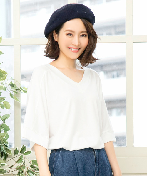 KOBE LETTUCE（コウベレタス）の「選べる4タイプ　オーバーサイズTシャツ（Tシャツ/カットソー・レディース・ブラック系その他2/ピンク系その他/ピンク系その他2/グリーン系その他4/ピンク系その他3/ブラック系その他4/ホワイト系その他3/ホワイト系その他2/ホワイト系その他4/ベージュ系その他3/パープル系その他2/ブルー系その他3/ブルー系その他2/ブルー系その他4/パープル系その他4/パープル系その他3/イエロー系その他2/ブラック系その他/ホワイト系その他/ベージュ系その他/ピンク系その他4/グリーン系その他/パープル系その他/グリーン系その他2/ベージュ系その他4/グリーン系その他3/ブルー系その他/イエロー系その他/ブラック系その他3/ベージュ系その他2/イエロー系その他3/イエロー系その他4/グリーン系その他5/グリーン系その他6/ピンク系その他5/ピンク系その他6/ピンク系その他7/その他/グリーン系その他7/その他1/パープル系その他6/パープル系その他5/ダークパープル/パープル系その他7/グリーン系2/グリーン系1/グリーン系/オフホワイト/ブラック/ベージュ/ネイビー/ミント/ライトパープル/ピンクベージュ/グリーン系3/黄緑系2/黄緑系/黄緑系1・2/1/4/3/5）」の3枚目の写真