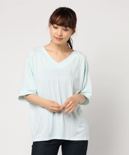 KOBE LETTUCE（コウベレタス）の「選べる4タイプ　オーバーサイズTシャツ（Tシャツ/カットソー・レディース・ブラック系その他2/ピンク系その他/ピンク系その他2/グリーン系その他4/ピンク系その他3/ブラック系その他4/ホワイト系その他3/ホワイト系その他2/ホワイト系その他4/ベージュ系その他3/パープル系その他2/ブルー系その他3/ブルー系その他2/ブルー系その他4/パープル系その他4/パープル系その他3/イエロー系その他2/ブラック系その他/ホワイト系その他/ベージュ系その他/ピンク系その他4/グリーン系その他/パープル系その他/グリーン系その他2/ベージュ系その他4/グリーン系その他3/ブルー系その他/イエロー系その他/ブラック系その他3/ベージュ系その他2/イエロー系その他3/イエロー系その他4/グリーン系その他5/グリーン系その他6/ピンク系その他5/ピンク系その他6/ピンク系その他7/その他/グリーン系その他7/その他1/パープル系その他6/パープル系その他5/ダークパープル/パープル系その他7/グリーン系2/グリーン系1/グリーン系/オフホワイト/ブラック/ベージュ/ネイビー/ミント/ライトパープル/ピンクベージュ/グリーン系3/黄緑系2/黄緑系/黄緑系1・2/1/4/3/5）」の17枚目の写真