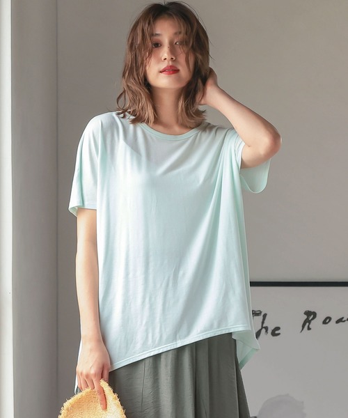 KOBE LETTUCE（コウベレタス）の「選べる4タイプ　オーバーサイズTシャツ（Tシャツ/カットソー・レディース・ブラック系その他2/ピンク系その他/ピンク系その他2/グリーン系その他4/ピンク系その他3/ブラック系その他4/ホワイト系その他3/ホワイト系その他2/ホワイト系その他4/ベージュ系その他3/パープル系その他2/ブルー系その他3/ブルー系その他2/ブルー系その他4/パープル系その他4/パープル系その他3/イエロー系その他2/ブラック系その他/ホワイト系その他/ベージュ系その他/ピンク系その他4/グリーン系その他/パープル系その他/グリーン系その他2/ベージュ系その他4/グリーン系その他3/ブルー系その他/イエロー系その他/ブラック系その他3/ベージュ系その他2/イエロー系その他3/イエロー系その他4/グリーン系その他5/グリーン系その他6/ピンク系その他5/ピンク系その他6/ピンク系その他7/その他/グリーン系その他7/その他1/パープル系その他6/パープル系その他5/ダークパープル/パープル系その他7/グリーン系2/グリーン系1/グリーン系/オフホワイト/ブラック/ベージュ/ネイビー/ミント/ライトパープル/ピンクベージュ/グリーン系3/黄緑系2/黄緑系/黄緑系1・2/1/4/3/5）」の18枚目の写真