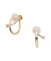 va vendome aoyama（ヴイエーヴァンドームアオヤマ）の「K10YG ホワイトトパーズ イヤリング（イヤリング）」