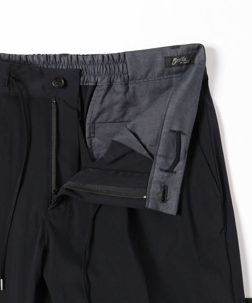 BRILLA per il gusto（ブリッラペルイルグースト）の「◎Brilla per il gusto / ナイロンジャージー 1プリーツイージーパンツ（その他パンツ・メンズ・ブラック/オリーブ・SMALL/MEDIUM/LARGE）」の7枚目の写真