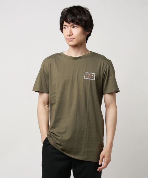 BILLABONG(ビラボン)の「BILLABONG メンズ BORDERDIECUT Tシャツ(Tシャツ/カットソー・メンズ・ホワイト/ライトブルー/オリーブ・MEDIUM/LARGE/X-LARGE/SMALL)」の1枚目の写真