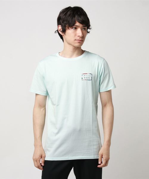 BILLABONG(ビラボン)の「BILLABONG メンズ BORDERDIECUT Tシャツ(Tシャツ/カットソー・メンズ・ホワイト/ライトブルー/オリーブ・MEDIUM/LARGE/X-LARGE/SMALL)」の3枚目の写真