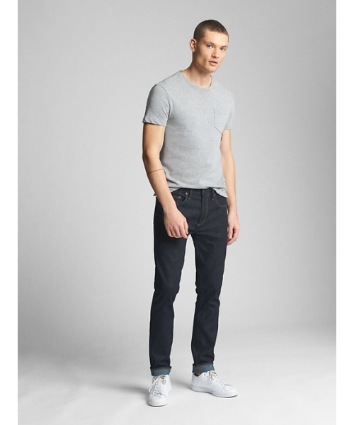 GAP(ギャップ)の「ライトウェイト スキニーフィットジーンズ(Gapflex)(デニムパンツ・メンズ・ダークインディゴブルー・36W 32L/31W 30L/32W 30L/30W 30L/28W 30L/31W 32L/32W 32L/33W 32L/29W 30L/34W 32L)」の3枚目の写真