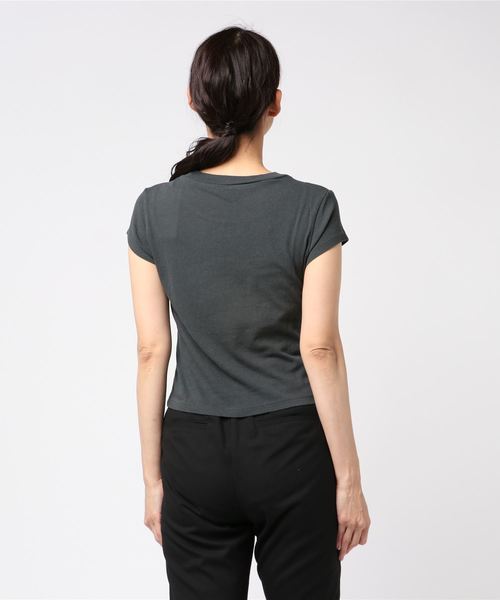RVCA(ルーカ)の「RVCA レディース WASHED RVCA SS Tシャツ(Tシャツ/カットソー・レディース・グリーン系その他/ブラック・X-SMALL/SMALL)」の4枚目の写真