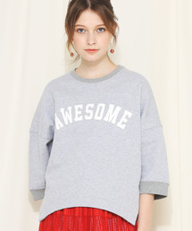 【aquagirl】《WEB限定》ロゴスウェットTOP