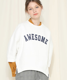 【aquagirl】《WEB限定》ロゴスウェットTOP