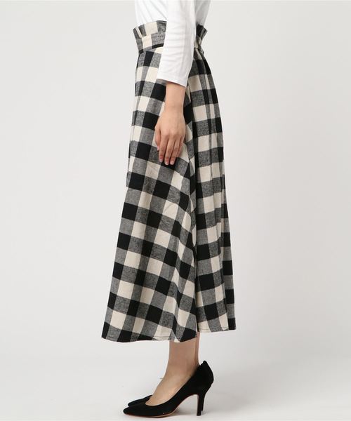 CHARM BERRY TIC（チャームベリーチック）の「ブロックチェックスカート（スカート・レディース・ブラック/ネイビー・M/L）」の13枚目の写真