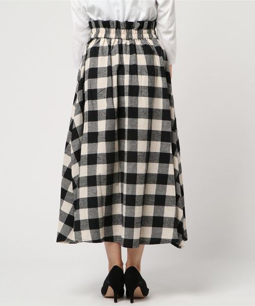 CHARM BERRY TIC（チャームベリーチック）の「ブロックチェックスカート（スカート・レディース・ブラック/ネイビー・M/L）」の11枚目の写真