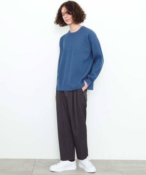 BATONER（バトナー）の「【BATONER】FORM-UP PLAIN CREWNECK KNIT