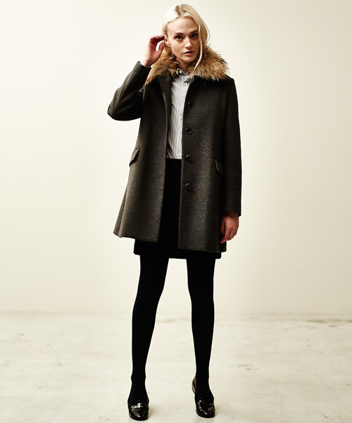 BEAUTY&YOUTH UNITED ARROWS(ビューティーアンドユースユナイテッドアローズ)の「BYSF ダブルクロスミニスカート (fyoww)▽◆(スカート・レディース・ブラック/ベージュ/ダークグリーン/ライトブルー・SMALL/MEDIUM)」の16枚目の写真