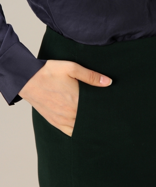 BEAUTY&YOUTH UNITED ARROWS(ビューティーアンドユースユナイテッドアローズ)の「BYSF ダブルクロスミニスカート (fyoww)▽◆(スカート・レディース・ブラック/ベージュ/ダークグリーン/ライトブルー・SMALL/MEDIUM)」の8枚目の写真