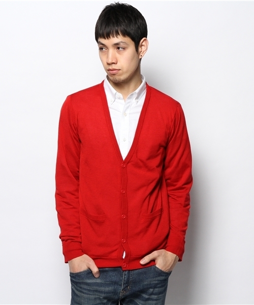 WEGO（ウィゴー）の「WEGO/カラーカーディガン（カーディガン/ボレロ・メンズ・ブラック/ライトグレー/グリーン/ターコイズブルー/ネイビー/ロイヤルブルー/マスタード/ワイン/ブルー/ホワイト系その他/レッド/ブルー系その他/グリーン系その他・LARGE/MEDIUM）」の12枚目の写真