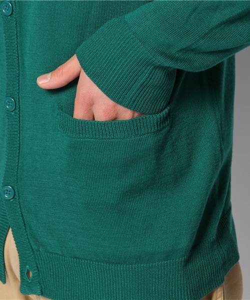 WEGO（ウィゴー）の「WEGO/カラーカーディガン（カーディガン/ボレロ・メンズ・ブラック/ライトグレー/グリーン/ターコイズブルー/ネイビー/ロイヤルブルー/マスタード/ワイン/ブルー/ホワイト系その他/レッド/ブルー系その他/グリーン系その他・LARGE/MEDIUM）」の15枚目の写真