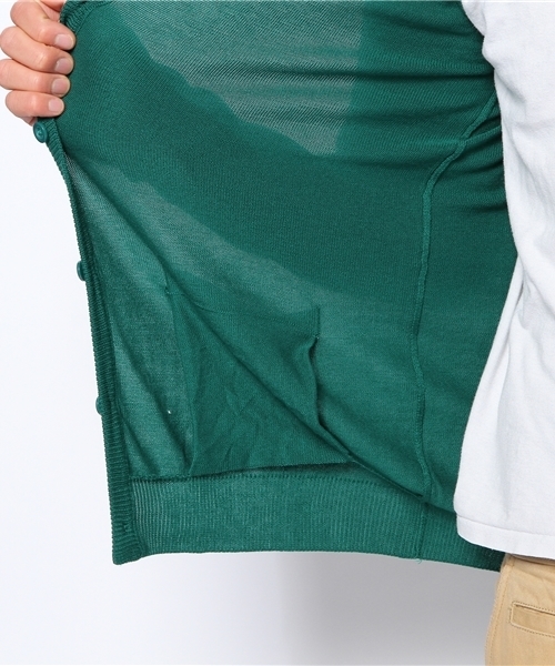 WEGO（ウィゴー）の「WEGO/カラーカーディガン（カーディガン/ボレロ・メンズ・ブラック/ライトグレー/グリーン/ターコイズブルー/ネイビー/ロイヤルブルー/マスタード/ワイン/ブルー/ホワイト系その他/レッド/ブルー系その他/グリーン系その他・LARGE/MEDIUM）」の14枚目の写真