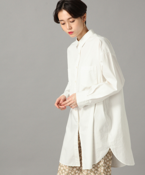 LOWRYS FARM（ローリーズファーム）の「チュニックシャツ　821452（シャツ/ブラウス・レディース・ベージュ/オフホワイト/ブルー系その他/ストライプ・FREE）」の8枚目の写真