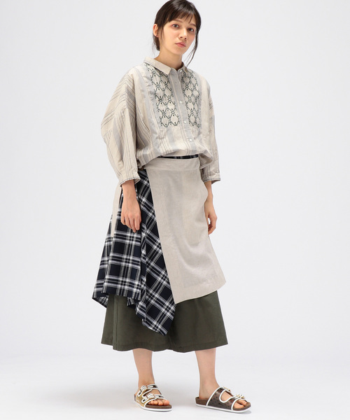 FRAPBOIS（フラボア）の「クランス（シャツ/ブラウス・レディース・グレー系その他/ベージュ系その他・1）」の10枚目の写真