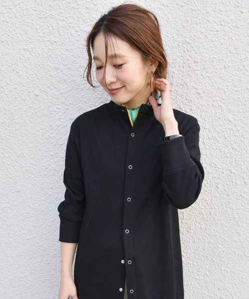 SHIPS（シップス）の「ジャージーテレコスナップ2WAYワンピース◇（ワンピース・レディース・オフホワイト/ブラック/ネイビー・ONE SIZE）」の11枚目の写真