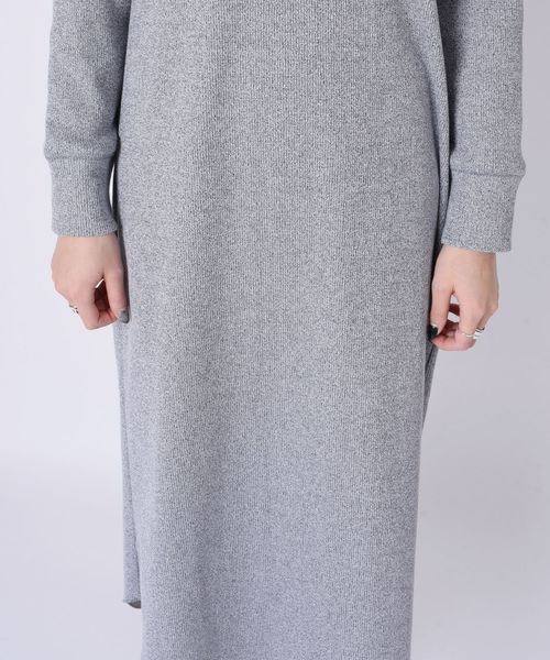 SHIPS（シップス）の「ジャージーテレコスナップ2WAYワンピース◇（ワンピース・レディース・オフホワイト/ブラック/ネイビー・ONE SIZE）」の6枚目の写真