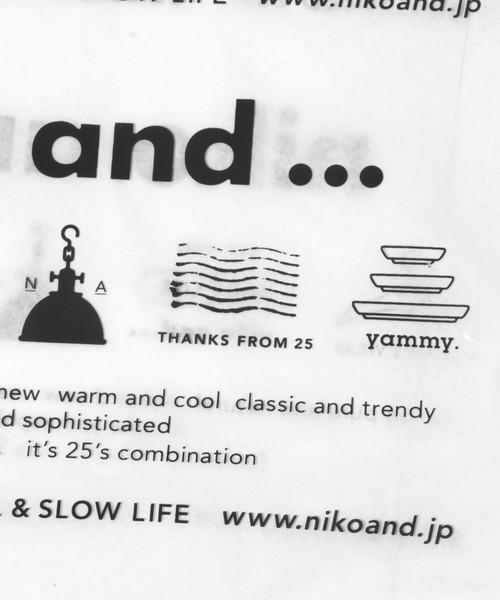 niko and...（ニコアンド）の「オリジナルビニールマルシェバッグM（トートバッグ・レディース・その他1・0）」の7枚目の写真