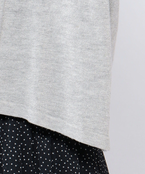 A/C DESIGN BY ALPHA CUBIC（エーシーデザインバイアルファキュービック）の「◇カタログ掲載◇【麻シリーズ】麻入りボレロ（カーディガン/ボレロ・レディース・ライトグレー/ネイビー/オフホワイト・M size/L size）」の8枚目の写真