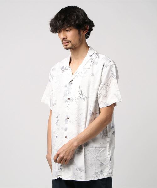 Hurley (ハーレー)の「M HRLY DOOM TOP SS/ハーレー メンズ アロハシャツ 半袖 シャツ(シャツ/ブラウス・メンズ・ホワイト系その他・SMALL/MEDIUM/LARGE)」の1枚目の写真