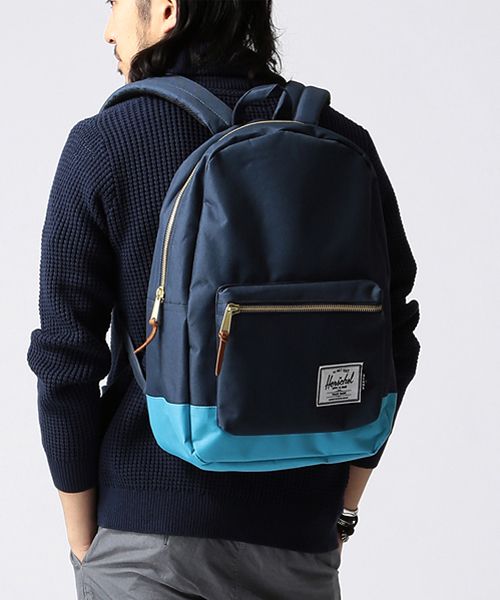 BEAMS（ビームス）の「Herschel×BEAMS / 別注 SETTLEMENT（バックパック/リュック・メンズ・ブラック/ネイビー/カモフラージュ/ブルー系その他/エメラルド/ブルー・ONE SIZE）」の3枚目の写真