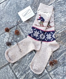 ANONYMOUSISM | 【ANONYMOUSISM】WOOL スケールJQ / アノニマスイズム スキープレイヤーデザイン クルー丈ソックス(ソックス/靴下)