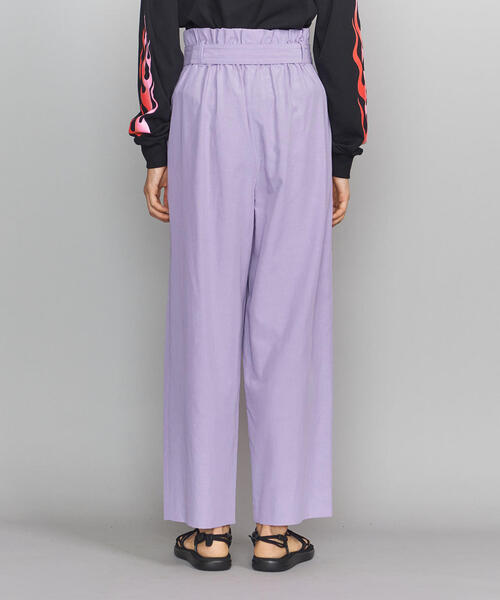 BEAUTY&YOUTH UNITED ARROWS(ビューティーアンドユースユナイテッドアローズ)の「BY リボンベルトワイドパンツ2 -手洗い可能-о(その他パンツ・レディース・ライラック/ブラック/ベージュ・MEDIUM/SMALL)」の14枚目の写真